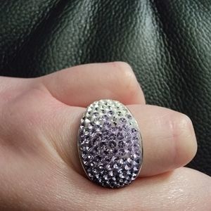 Swarovski Crystals Sterling Silver Ring